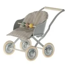 Maileg Klapvogn, Baby mus - Blå (2024) - 7+ år