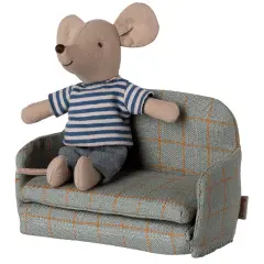 Maileg Sofa seng, Mus - Tern - 