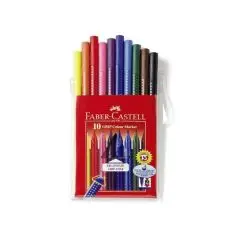 Faber Castell - 10 stk soft grib farve tusser* - Højdemålere