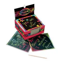 Melissa & Doug Scratch Art, Regnbue Mini-kort - 