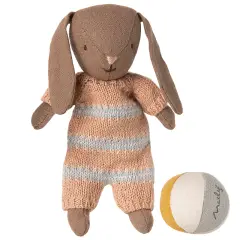 Maileg Kanin sæt, Micro - Brun - Støvet rosa - Maileg my & micro