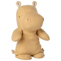 Maileg Safari friends, Flodhest, Lille - Cream yellow - Maileg Safari Friends