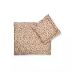 MaMaMeMo Dukke Sengesæt 50 cm - Pastel Blomst - Håndarbejde