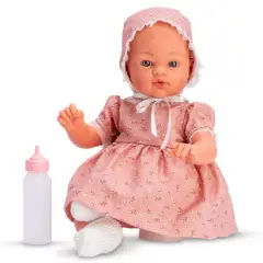 Así Koke babydukke 36 cm - Rosa kjole - Babylegetøj