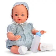 Así Koke babydukke 36 cm - Blomstret lyseblå dragt - Maileg Grand Noël nisser