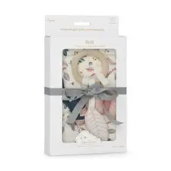 Cam Cam Gaveæske m. Stofble og Aktivitetsring - Pressed Leaves Rose - VIP Black Friday -30%