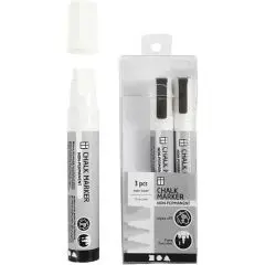Kridttusser - Hvid, 3 stk. - Natlamper