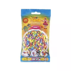 HAMA Midi Perler 1.000 stk. Pastel Mix, 207-50 - Strandlegetøj