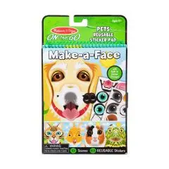 Melissa & Doug Klistermærkebog Lav et ansigt - Kæledyr - Leg i vand