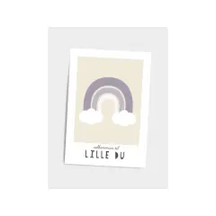 Velkommen til lille du (Pige), A5 plakat el. kort - Dialægt Citatplakat - 
