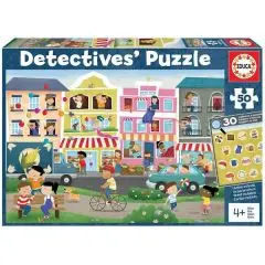 Educa Detective Puslespil, Busy Town - 50 brikker - 