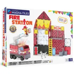Magna-Tiles Brandstation med Lyd og Lys, 50 dele - Pusle og Pleje