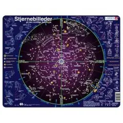 Larsen Puslespil - Stjernehimmel & stjernetegn med 70 brikker - fra 8 år* - Julegaver til drenge